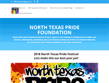 Tablet Screenshot of northtexaspride.com